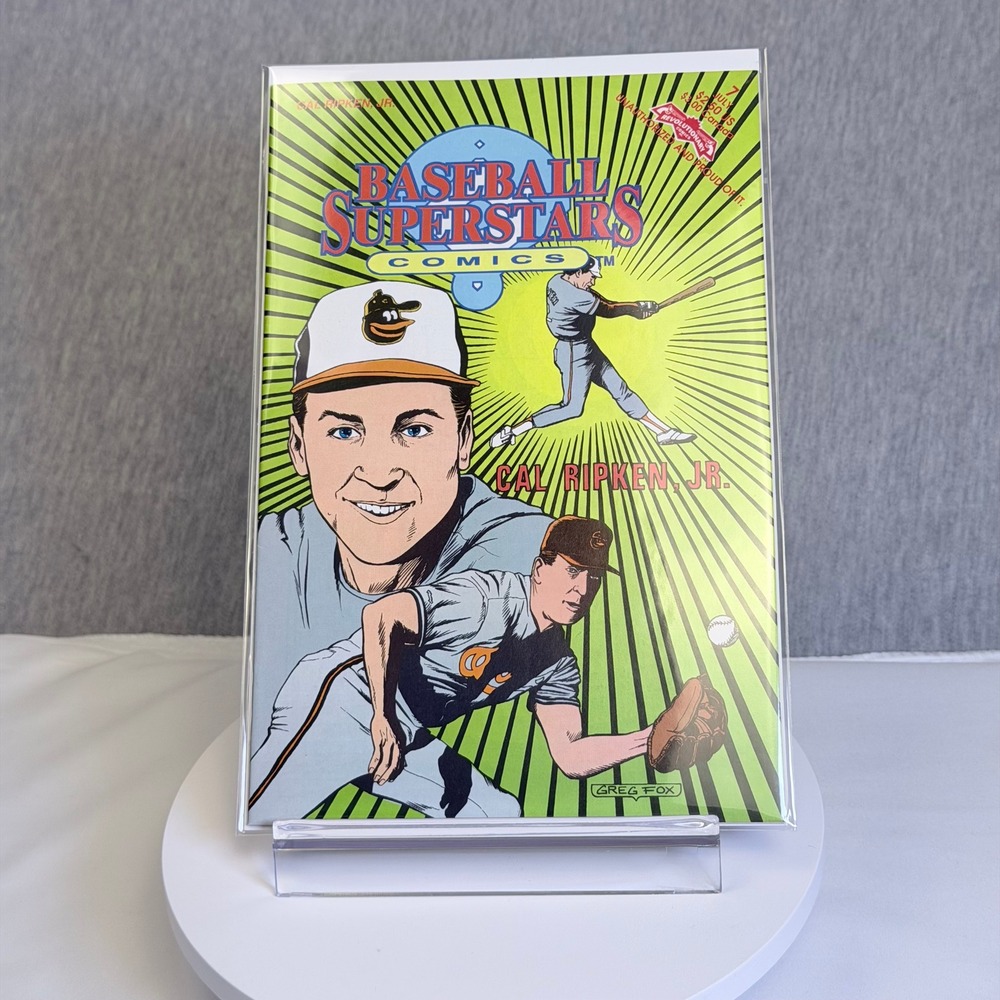 1992 Baseball Superstars Comics 7 Cal Ripken Jr Revolutionary Comics Orioles